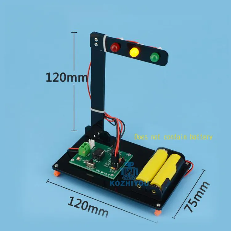 Steam Traffic Light Science Educational Toy DIY Handmade Scientific Experiments Discovery Toys Science Kits Best Gifts for Kids Child