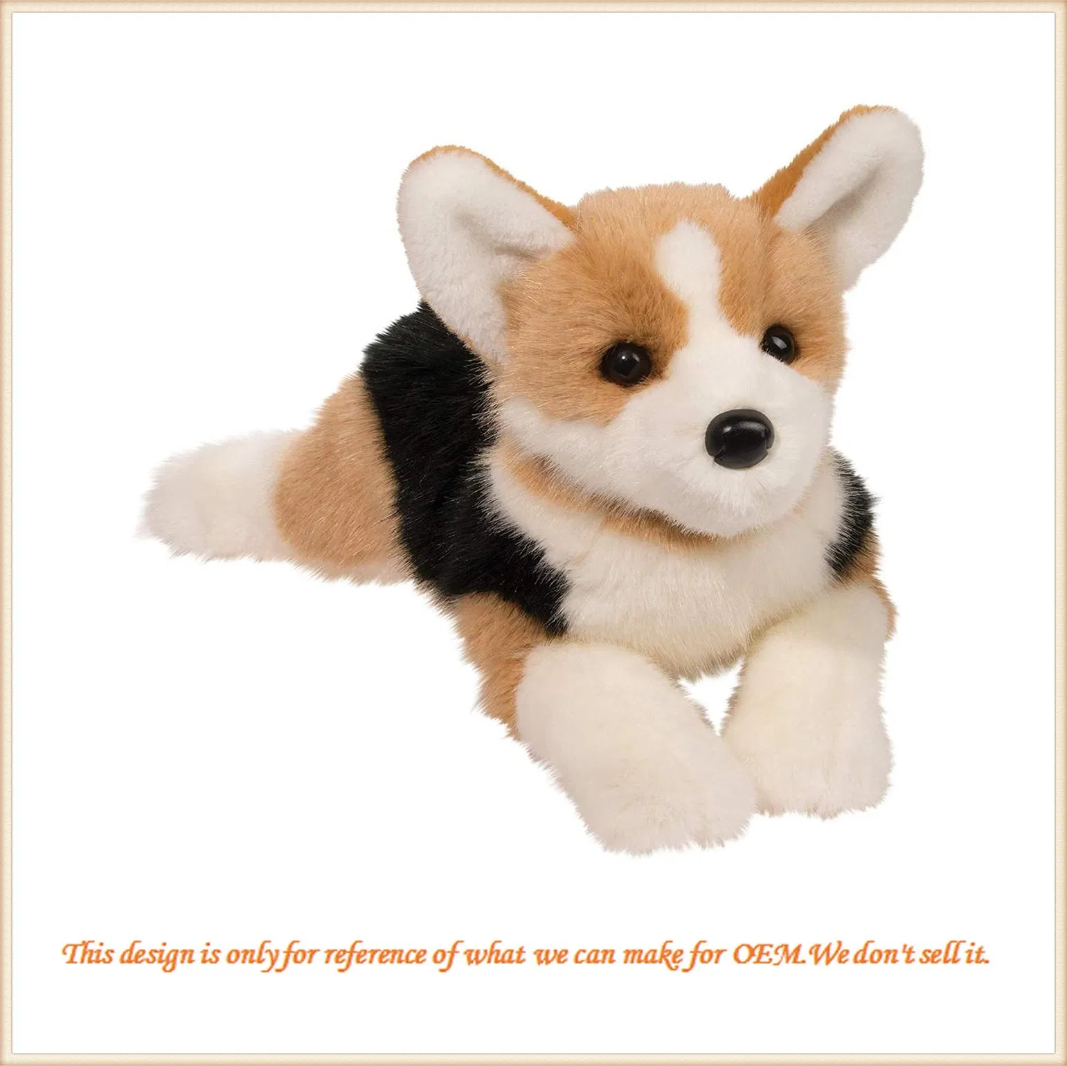 Stuffed Animal Toy Corgi Dog Decoration Toy for Kids