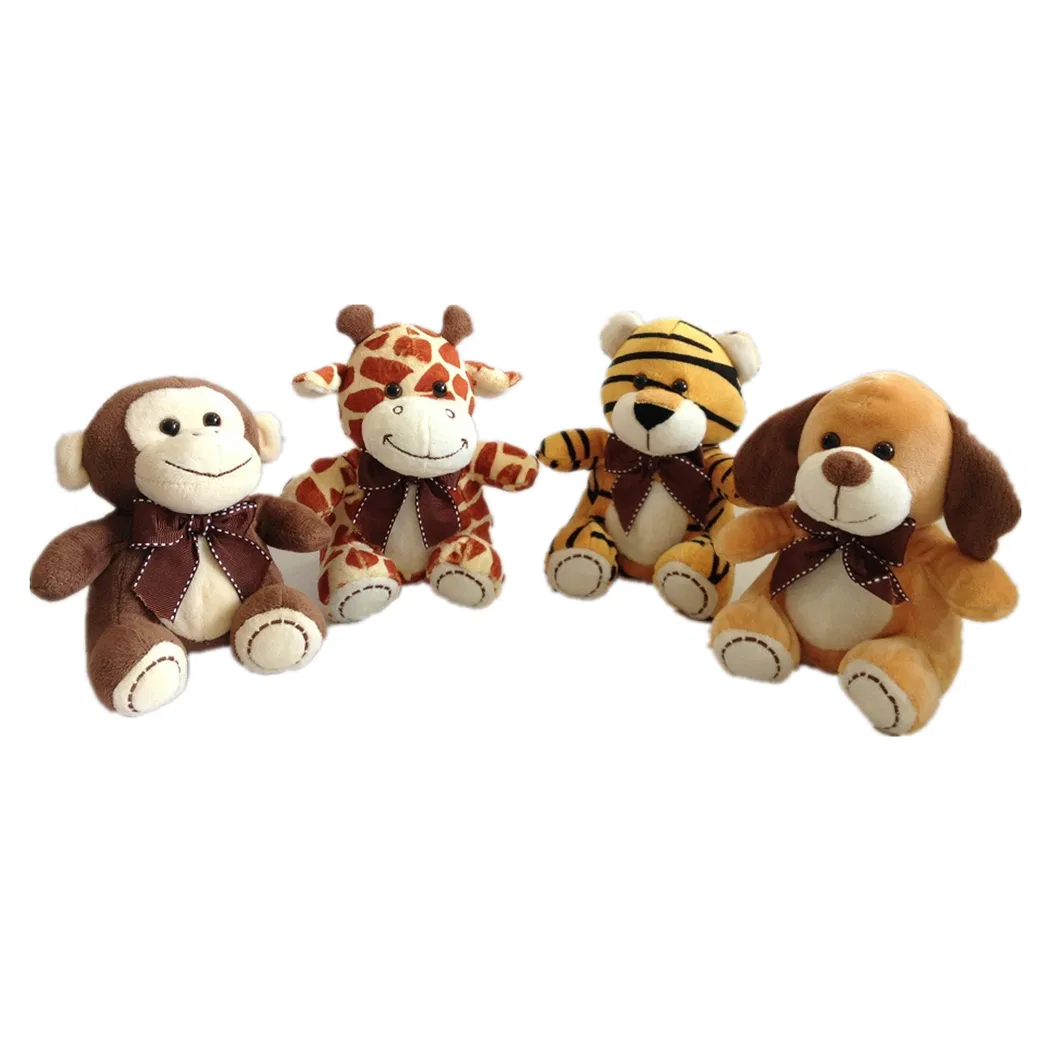 Stuffed Animals Cute Plush Dog Monkey Lion Frog Pig