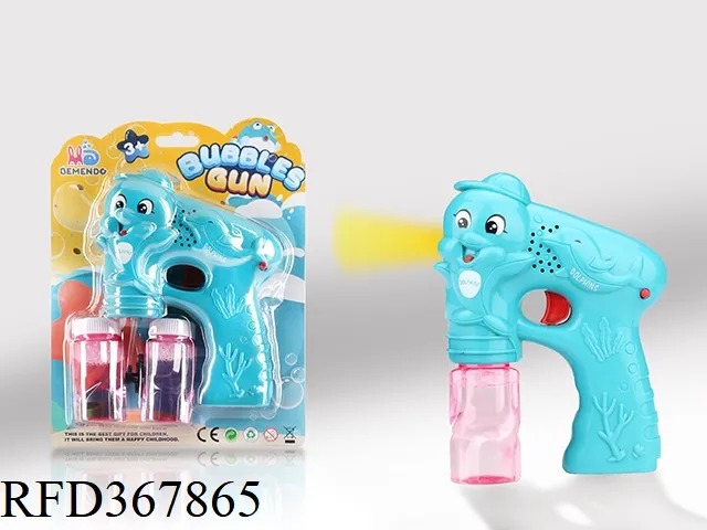 Summer Toy Bubble Blowing Toy Hand Pressing Dolphin Bubble Gun for Kids