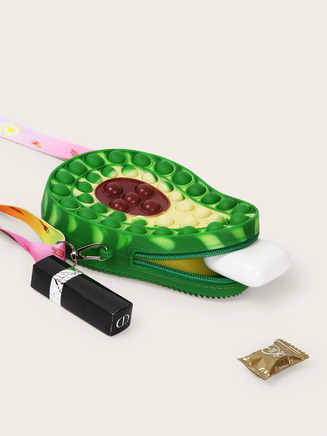 Supercute Products Silicon Decompression Toy Avocado Rodent Control Rats Pioneer Fidge Toy - Big