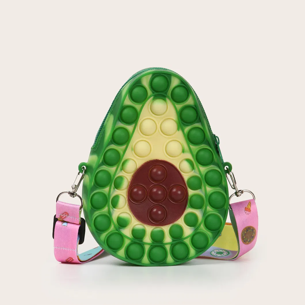Supercute Products Silicon Decompression Toy Avocado Rodent Control Rats Pioneer Fidge Toy - Big