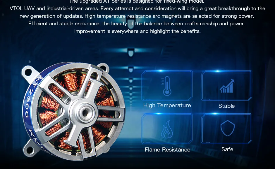 T-Motor Short Shaft At2306 2300kv BLDC Motor for 3D F3p RC Model