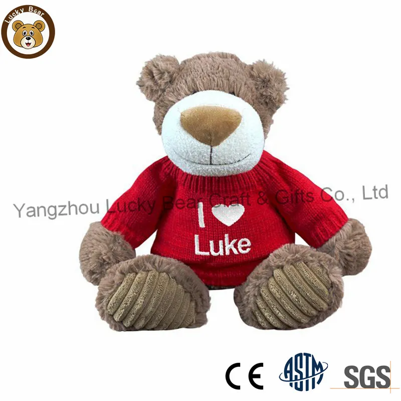 Teddy Bear with Sport Hoodie Soft Stuffed Animal Plush Children Doll Toy Kids Holiday Gift