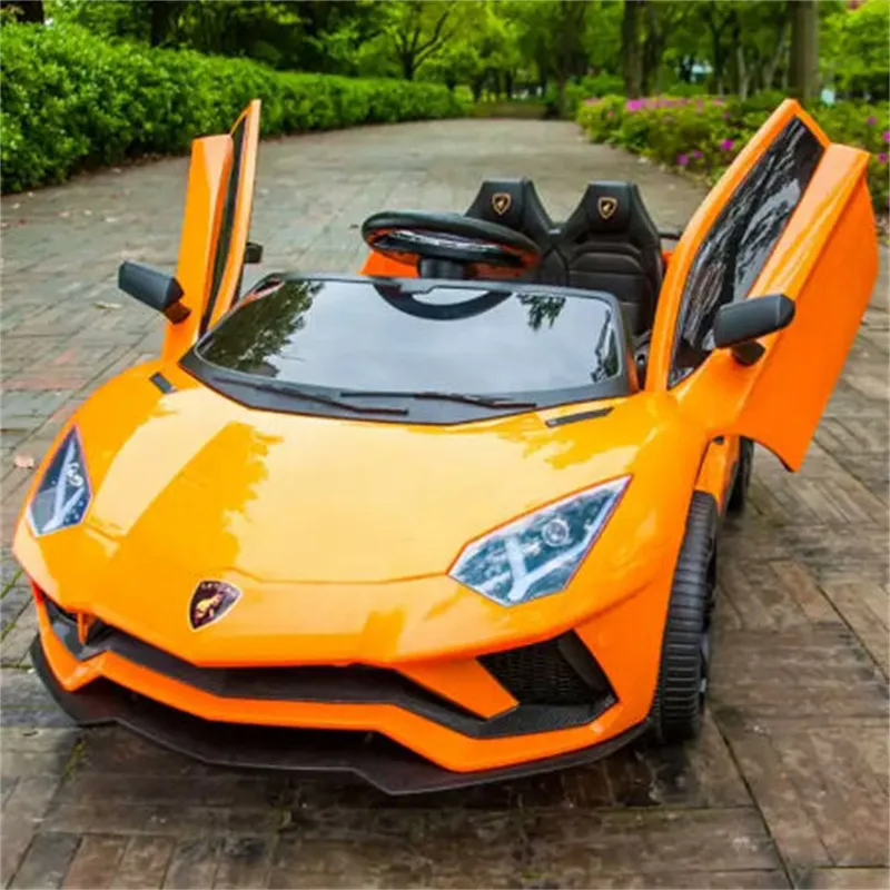 Toy Car, 2021 Double Open Doors Children Electric Car/ 12V Battery Two Seat Ride on Kids Car