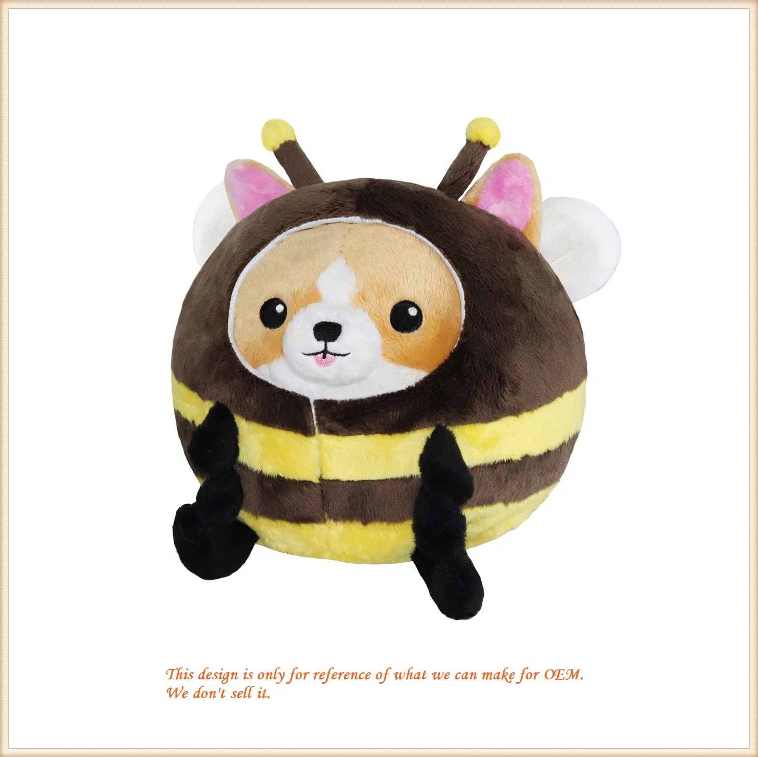 Undercover Corgi in Unicorn Customized Plush Animal Toy