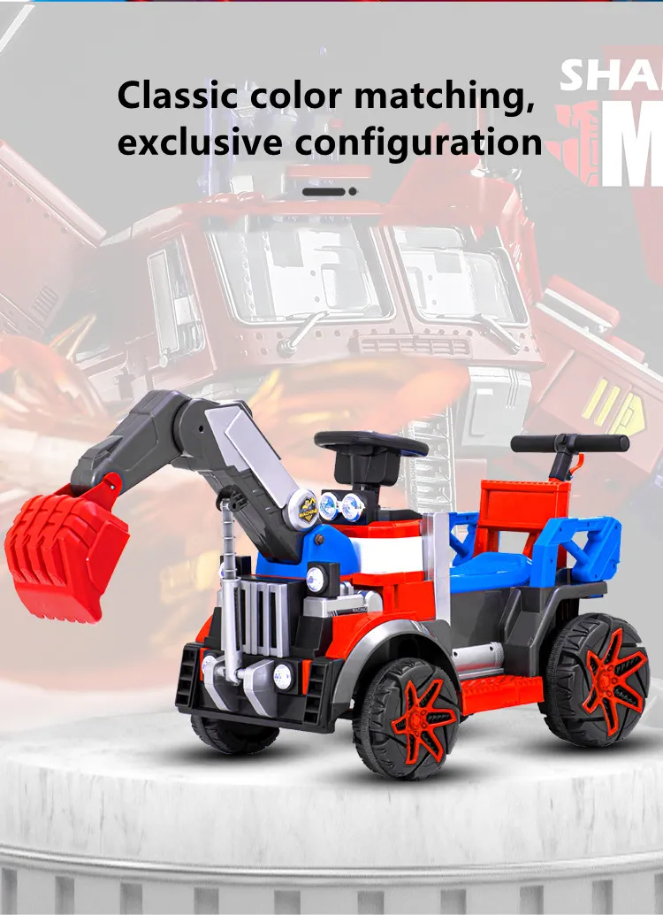 Wholesale Children′ S Electric Excavator Big Battery Car Kids Ride on Car