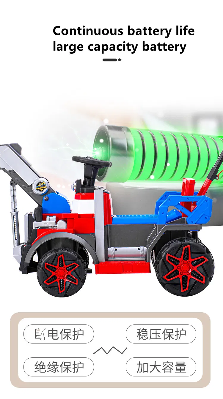 Wholesale Children′ S Electric Excavator Big Battery Car Kids Ride on Car