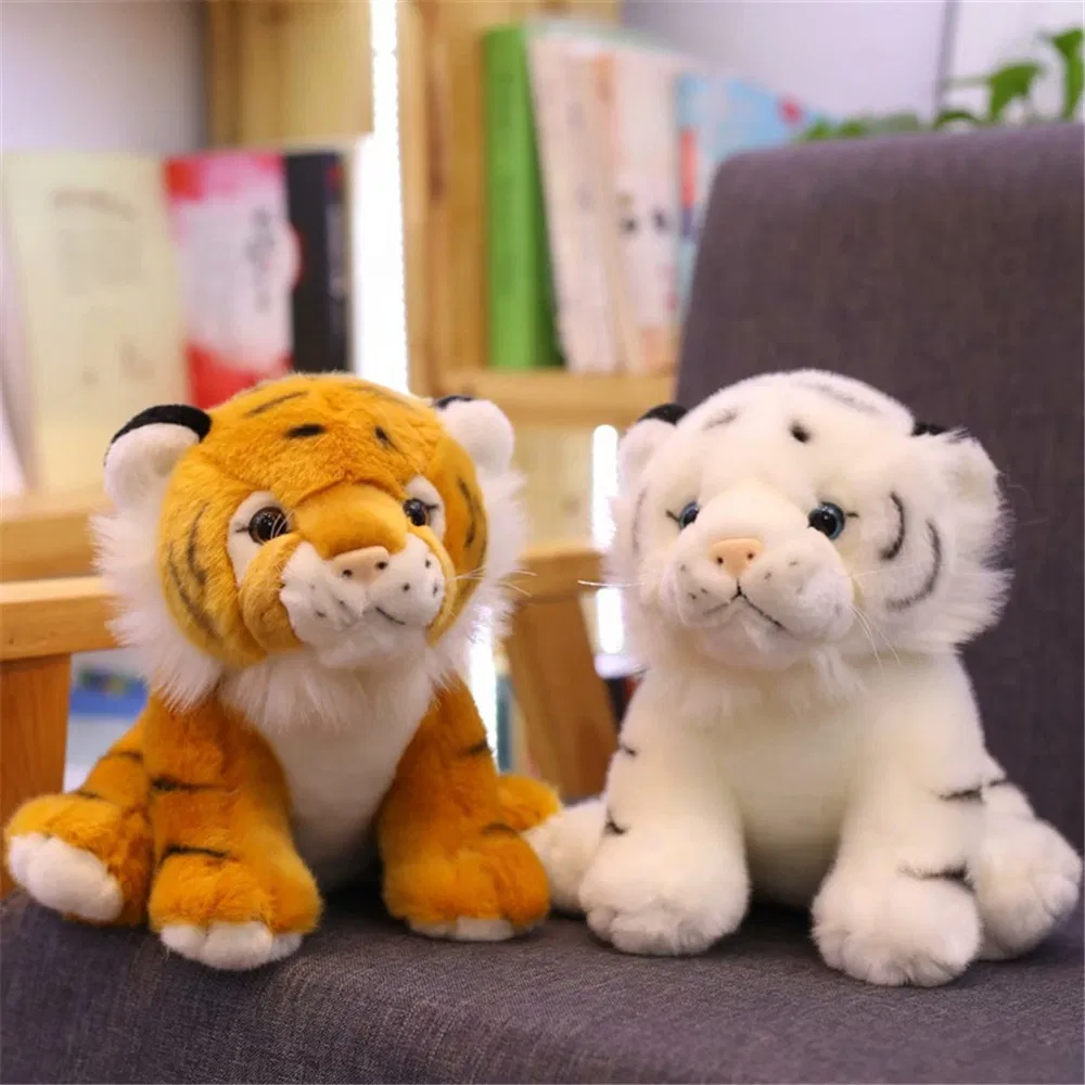 Wholesale Custom Lying Soft Tiger Pillow Stuffed Animal Cushion Doll Gift for Kids Plush Tiger Toys