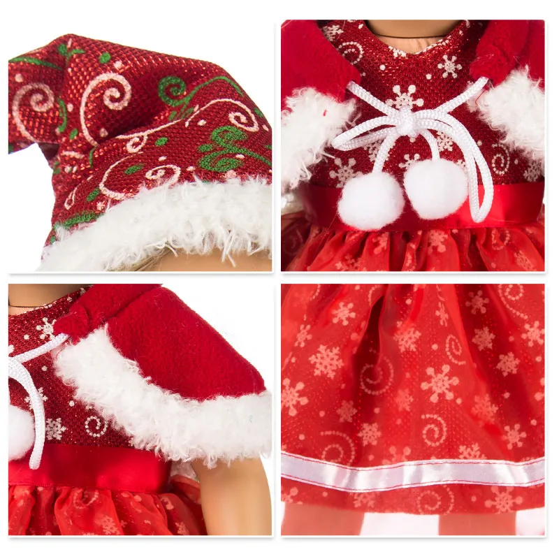 Wholesale Hot Sale Superior Quality Doll Clothes Children Christmas Princess Party Skirt