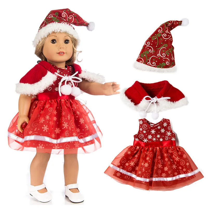 Wholesale Hot Sale Superior Quality Doll Clothes Children Christmas Princess Party Skirt
