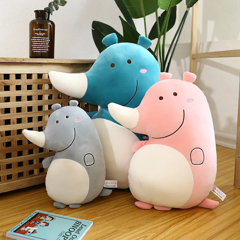 Wholesale Plush Stuffed Animal Soft Rhinoceros Toys