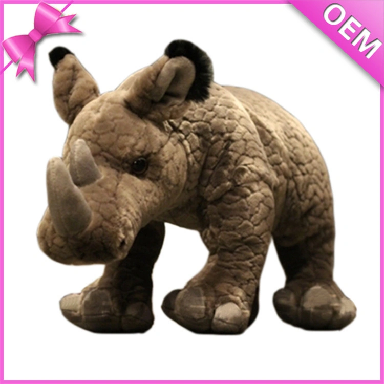 Wholesale Plush Stuffed Soft Cute Rhinoceros Toy