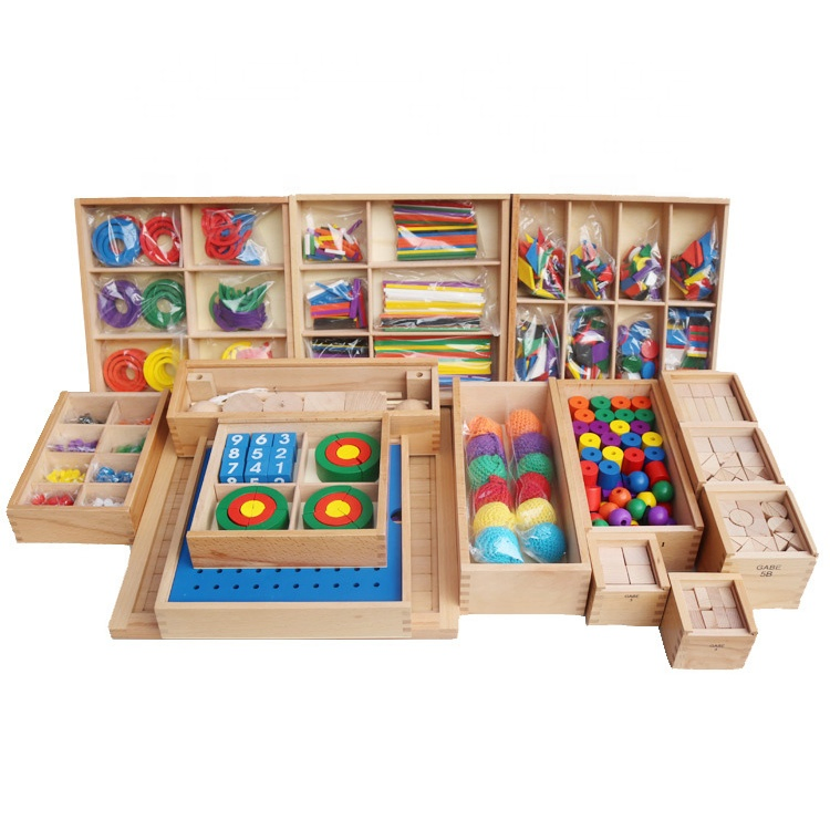 Wholesale Wooden Sensorial Montessori Material Product Educational Toys for Kids